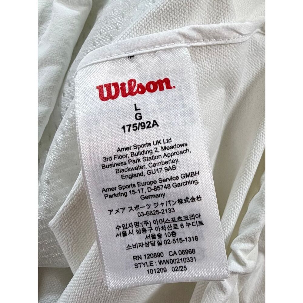Wilson Davenport Woven Popover White Cropped Quarter Zip Jacket Size Large - Picture 15 of 16